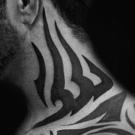 neck tattoos for men|tribal neck tattoos for men.